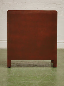 Pair of three drawer Faux Burl Nightstands