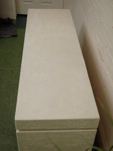 Postmodern stucco six drawer sculptural vintage dresser