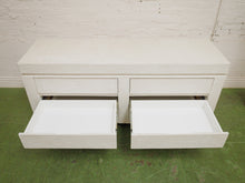 Load image into Gallery viewer, Postmodern stucco six drawer sculptural vintage dresser
