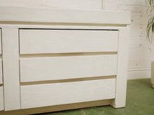 Load image into Gallery viewer, Postmodern stucco six drawer sculptural vintage dresser
