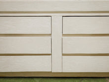 Load image into Gallery viewer, Postmodern stucco six drawer sculptural vintage dresser
