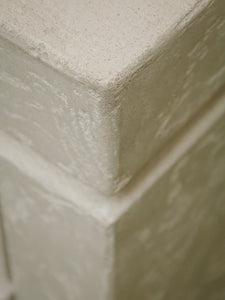Postmodern stucco six drawer sculptural vintage dresser