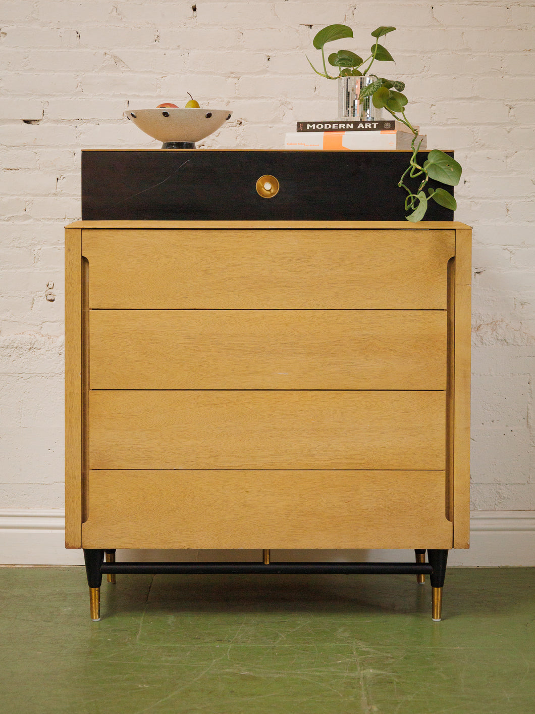 Vintage gentleman’s high boy chest