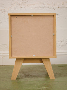 Blonde and Rattan Nightstands