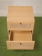 Load image into Gallery viewer, Blonde and Rattan Nightstands
