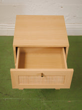 Load image into Gallery viewer, Blonde and Rattan Nightstands
