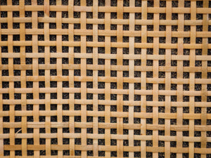 Blonde and Rattan Nightstands
