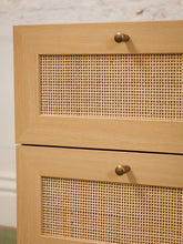 Load image into Gallery viewer, Blonde and Rattan Nightstands
