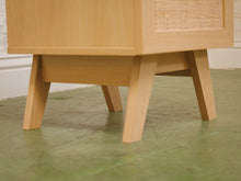 Load image into Gallery viewer, Blonde and Rattan Nightstands
