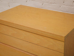 Blonde Vintage Sleek Highboy Dresser