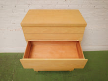 Load image into Gallery viewer, Blonde Vintage Sleek Highboy Dresser
