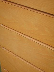 Blonde Vintage Sleek Highboy Dresser