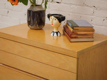 Load image into Gallery viewer, Blonde Vintage Sleek Highboy Dresser
