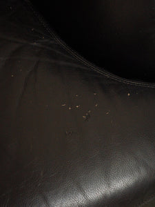Leather Post Modern Loveseat