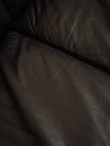 Leather Post Modern Loveseat