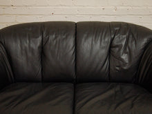 Load image into Gallery viewer, Leather Post Modern Loveseat
