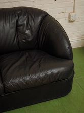 Load image into Gallery viewer, Leather Post Modern Loveseat
