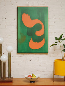Orange & Green Abstract