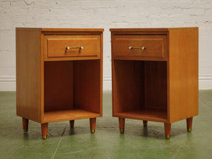 La Period Vintage Nightstands pair