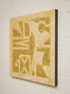 "Golden" Original Abstract Artwork by C.Platero