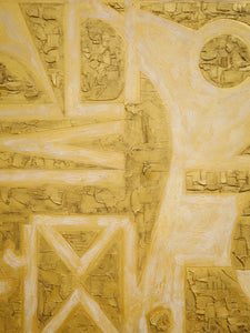 "Golden" Original Abstract Artwork by C.Platero