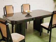 Load image into Gallery viewer, Black Vintage Laquered Dining Table
