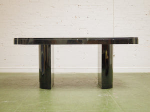 Black Vintage Laquered Dining Table