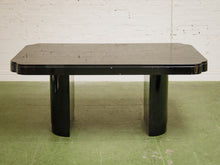 Load image into Gallery viewer, Black Vintage Laquered Dining Table
