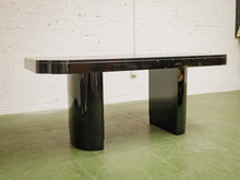 Load image into Gallery viewer, Black Vintage Laquered Dining Table
