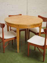 Load image into Gallery viewer, Burlwood Round VIntage Dining Table
