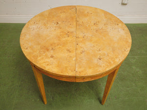 Burlwood Round VIntage Dining Table