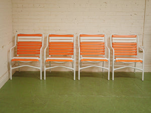Orange Mid Century Patio Set
