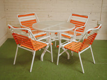 Load image into Gallery viewer, Orange Mid Century Patio Set
