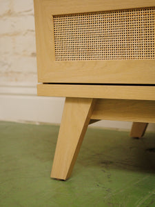 6 Drawer Blonde Rattan Dresser