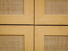 Load image into Gallery viewer, 6 Drawer Blonde Rattan Dresser
