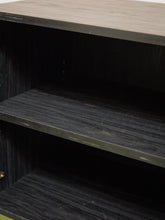 Load image into Gallery viewer, Black and Rattan Credenza
