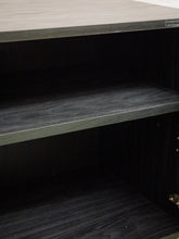 Load image into Gallery viewer, Black and Rattan Credenza
