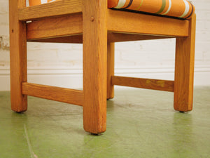 Vintage Oak 1970s Chairs New upholstery