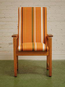 Vintage Oak 1970s Chairs New upholstery