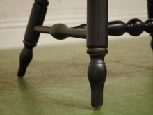 Load image into Gallery viewer, 20th C Antique Windsor Comb Back Black Painted Arm Chair
