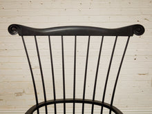 Load image into Gallery viewer, 20th C Antique Windsor Comb Back Black Painted Arm Chair
