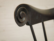 Load image into Gallery viewer, 20th C Antique Windsor Comb Back Black Painted Arm Chair
