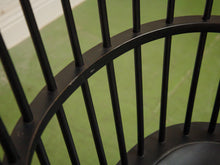 Load image into Gallery viewer, 20th C Antique Windsor Comb Back Black Painted Arm Chair
