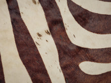 Load image into Gallery viewer, Zebra Safari cowhide rug
