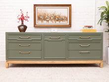 Load image into Gallery viewer, Sage Green Vintage Dresser
