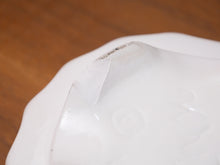 Load image into Gallery viewer, Vintage White Pottery Ribbed Footed Round Low Planter
