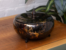 Load image into Gallery viewer, 1950’s gold and black modernist trinket box
