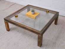 Load image into Gallery viewer, 1970’s Mastercraft Brass Coffee Table
