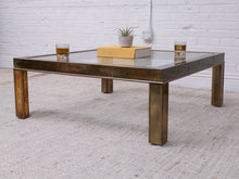 Load image into Gallery viewer, 1970’s Mastercraft Brass Coffee Table
