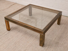 Load image into Gallery viewer, 1970’s Mastercraft Brass Coffee Table
